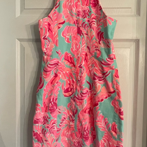 Lilly Pulitzer Pearl Shift Dress in Poolside blue love birds - Picture 5 of 5